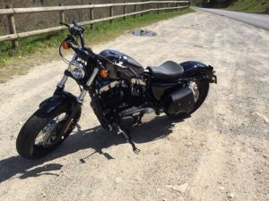 Sacoches Myleatherbikes Harley Sportster Forty Eight (2)